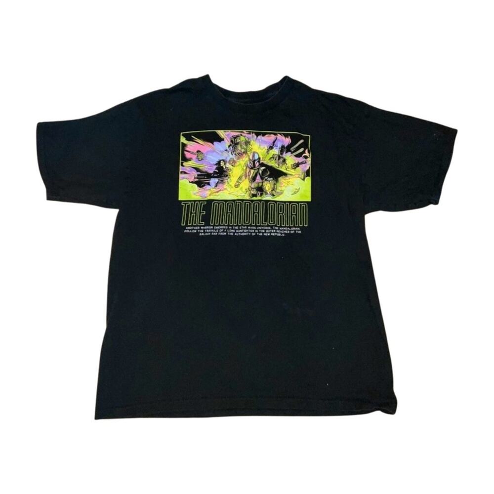 Star Wars Black Tee Mandalorian Size XL